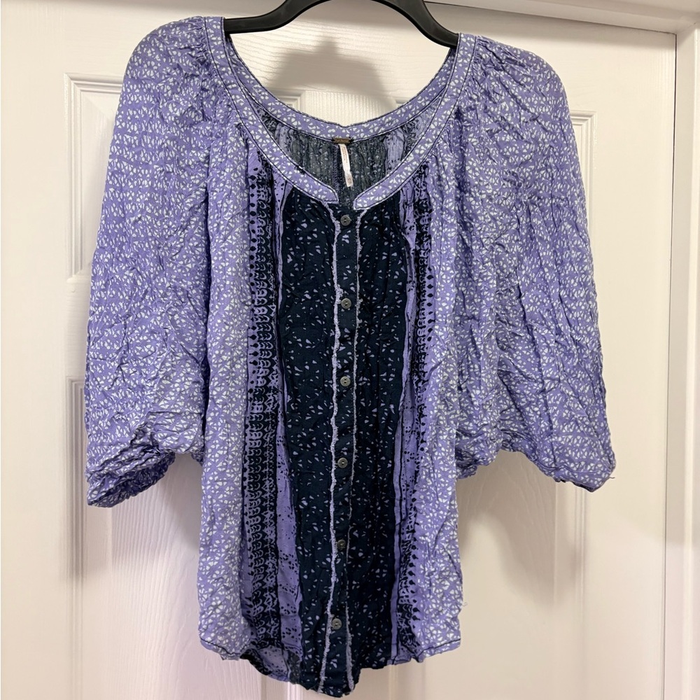 Free People "Because I Love You" Tunic Boho Top